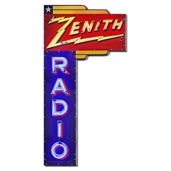 15 x 30 in. Custom Shape - Zenith Radio Sign, Homepage, Mfr#: HO1609044